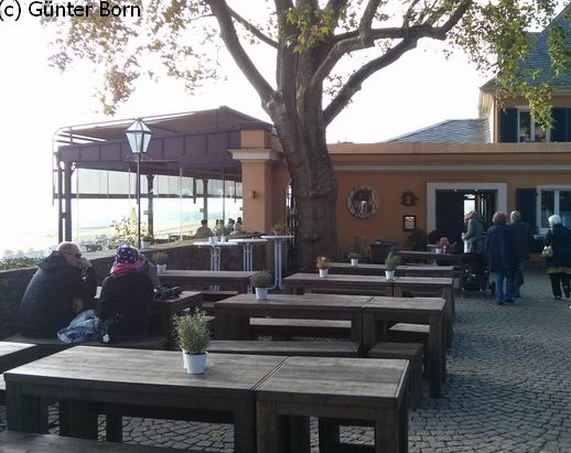 Hof des Gutsausschanks Schloss Johannisberg