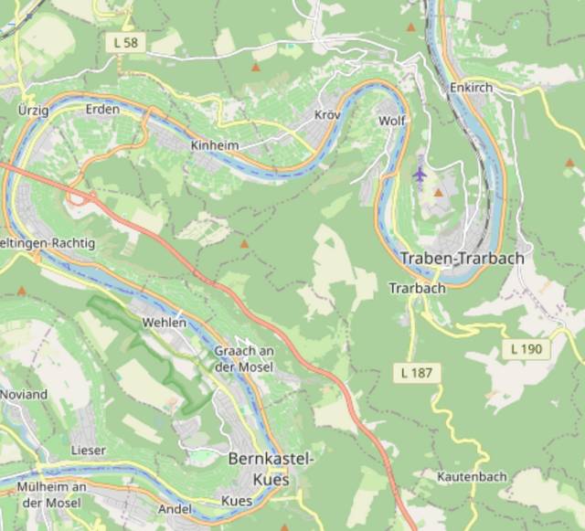 Traben-Trarbach an der Mosel und Umgebung