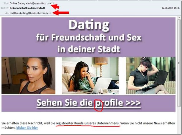 Spam-Dating