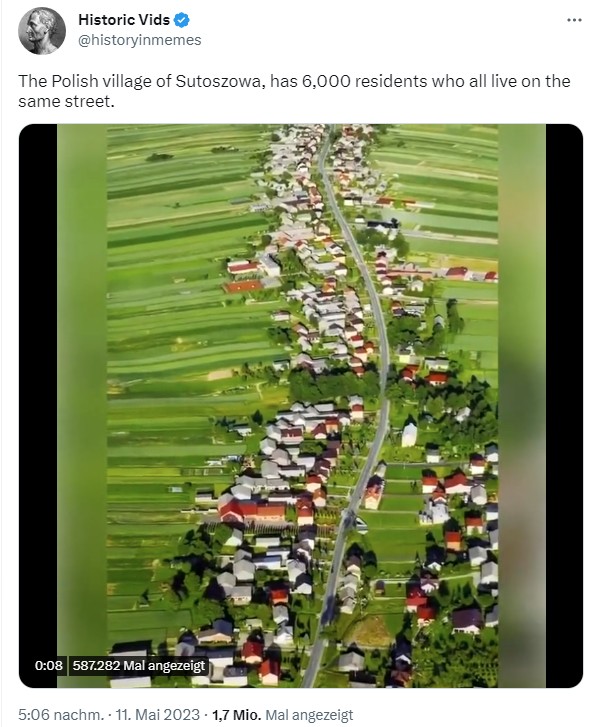 Dorf Sułoszowa in Polen Dorf Sułoszowa in Polen