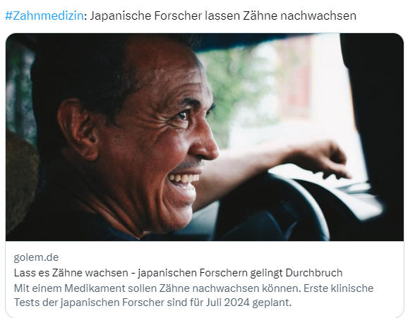 Zähne nachwachsen lassen