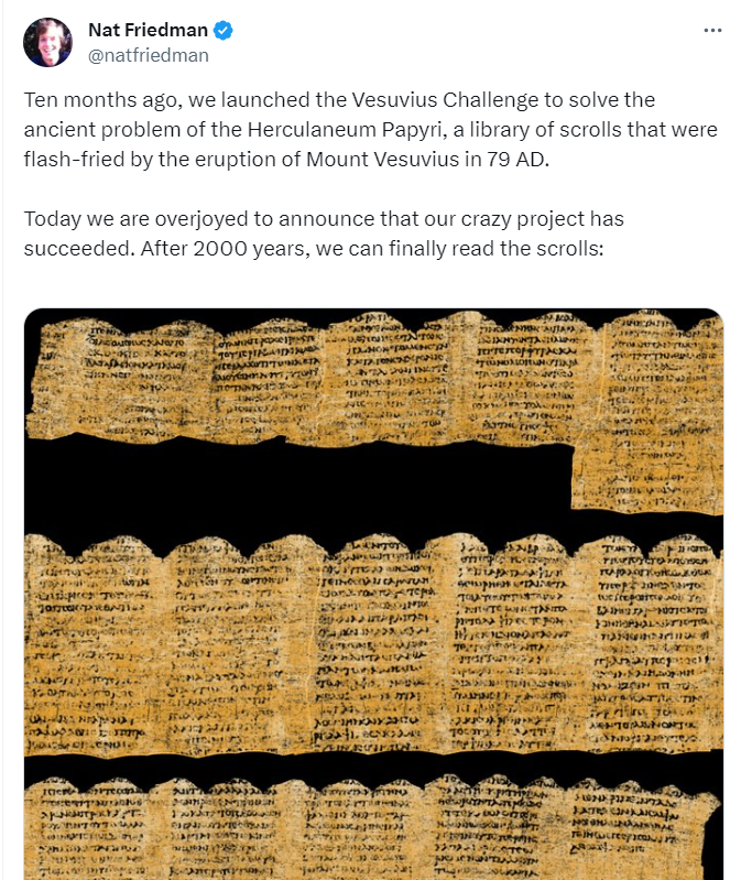 Schriftrollen aus Herculanum / Pompeji